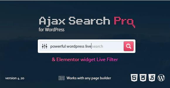 Ajax Search Pro for WordPress v4.20 搜索插件插图