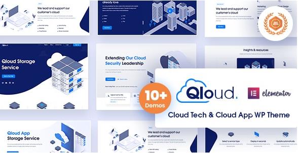 Qloud v3.0 – WordPress云计算，应用程序和服务器主题插图