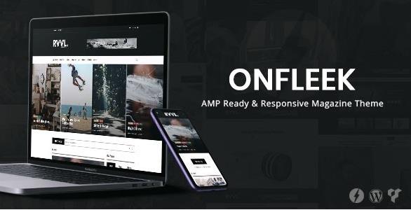 Onfleek v3.1.3 – AMP Ready and Responsive杂志主题插图