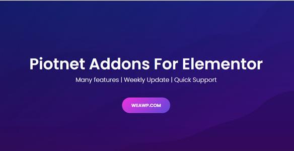 Piotnet Addons Pro For Elementor Pro 6.3.40