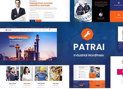 Patrai Industry v1.8 - 工业WordPress主题插图