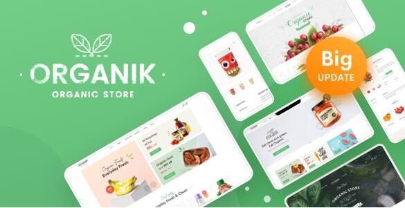 Organik v3.1.5 – WordPress有机食品商店主题插图