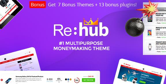 Rehub v13.9.5破解版 - 会员营销，多厂商商店，社区主题插图