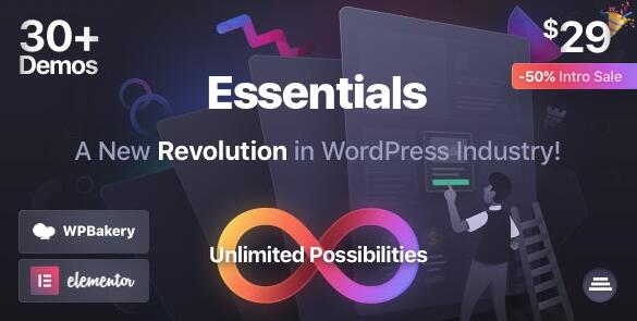 Essentials v1.2.3破解版 – 多功能WordPress主题插图