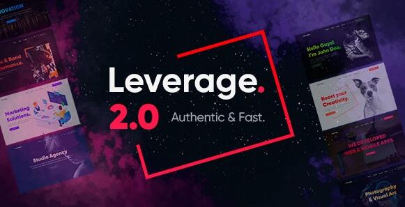 Leverage v2.0.4汉化破解版 – WordPress主题插图