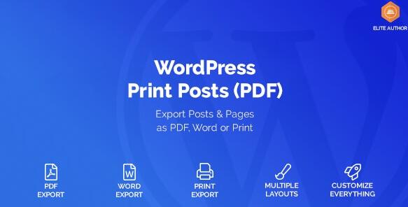 WordPress Print Posts & Pages (PDF) v1.5.8汉化破解版插图