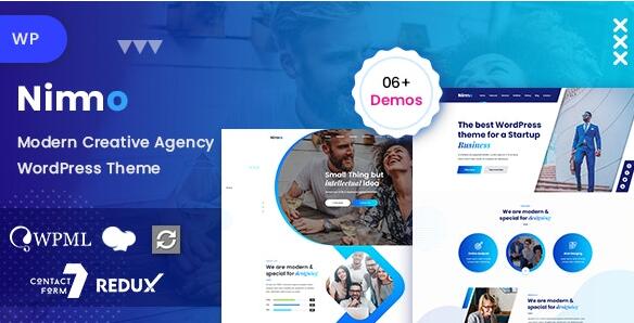 Nimmo v1.2.5 – One page WordPress Theme for Creative插图