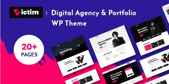 Victim v1.0.6 – Digital Agency & Portfolio WordPress Theme插图