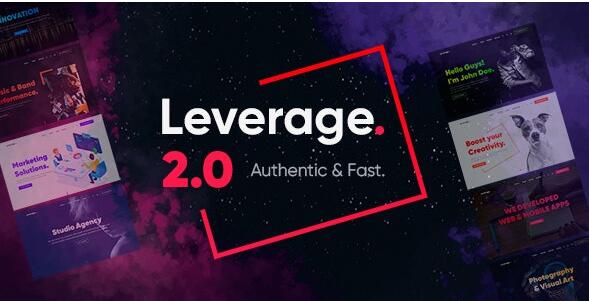 Leverage v2.1.9（已汉化） – WordPress金融主题插图