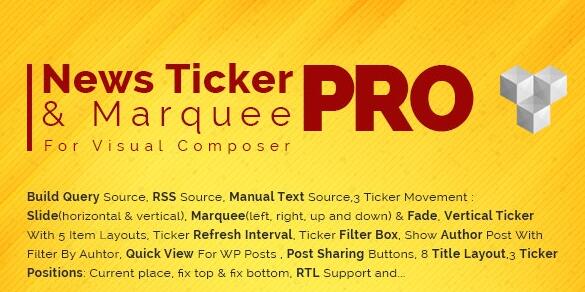 Pro News Ticker & Marquee for WPBakery Page Bilder v1.3.3插图