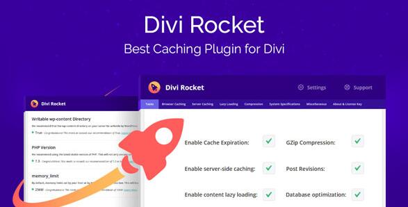 Divi Rocket v1.0.49 破解版（已汉化） – Divi缓存插件插图