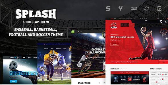 Splash v4.3.4 破解版 – WordPress体育俱乐部主题插图