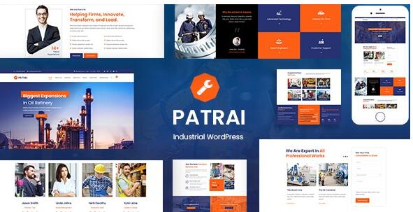 Patrai Industry v2.1 – WordPress工业制造商主题插图