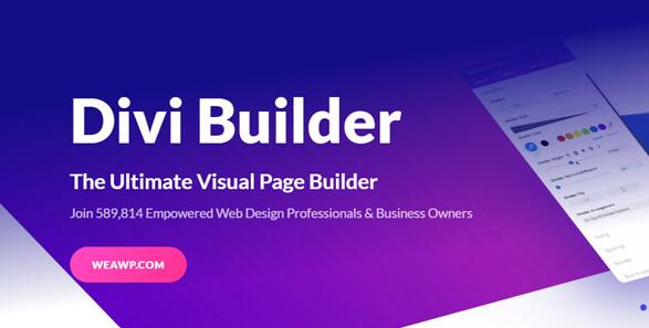 Divi Builder v4.8.2汉化破解版 – Visual Page Builder WordPress插件插图