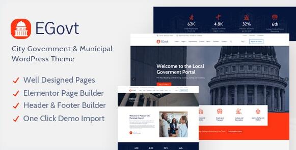 EGovt v1.2.9 – WordPress市政府主题