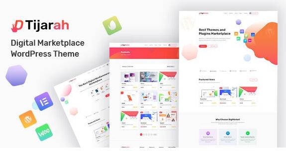 Tijarah v1.3.9破解版 – WooCommerce主数字市场题
