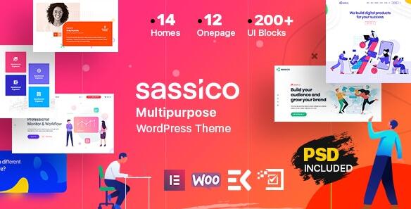 Sassico v3.6.0破解版 –WordPress多用途Saas创业公司主题插图