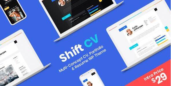 ShiftCV v3.0.10破解版 –WordPress博客\简历\作品集\ 主题插图