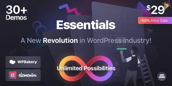 Essentials v1.2.5破解版–多用途WordPress主题插图