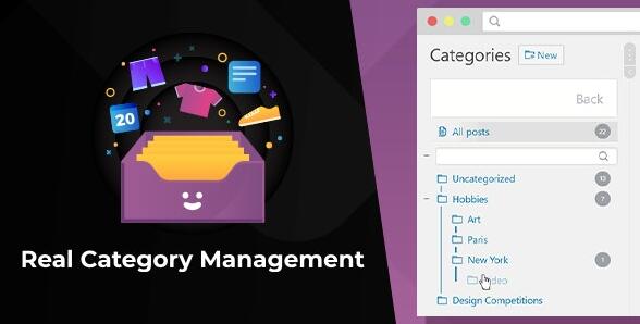 WordPress Real Category Management v4.1.78破解版 - wordpress分类自定义树形菜单插件插图