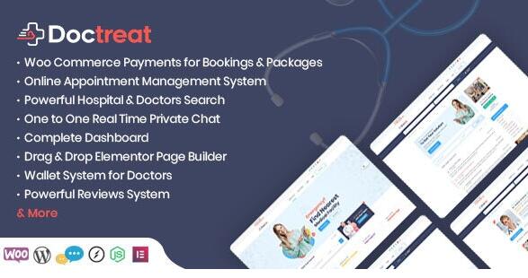 Doctreat v1.6.2（已汉化） – WordPress医生目录主题插图