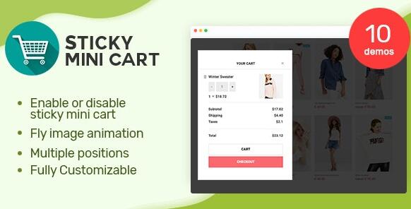 Sticky Mini Cart For WooCommerce v1.1.1破解版插图