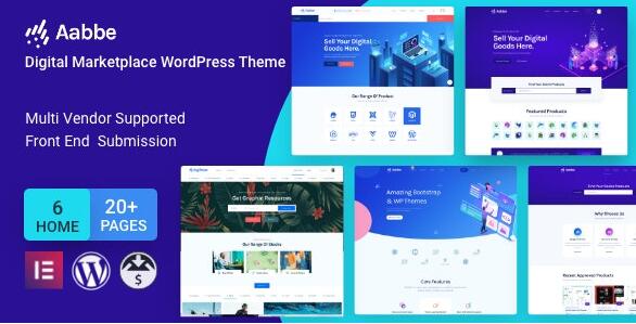 Aabbe v4.0.0破解版（已汉化） –数字市场WordPress主题插图