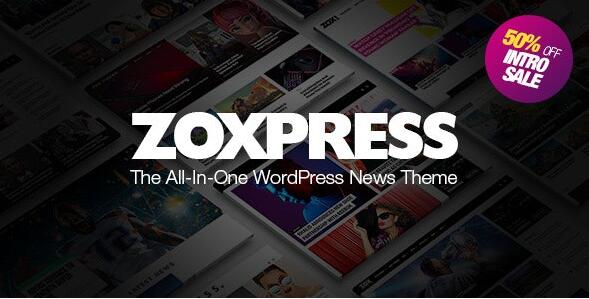 ZoxPress v2.10.0破解版 –多合一WordPress新闻主题插图