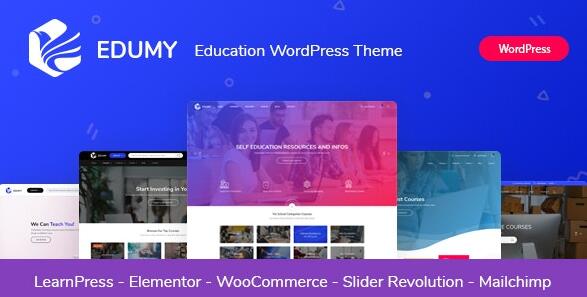 Edumy v1.2.15 – LMS在线教育课程WordPress主题插图