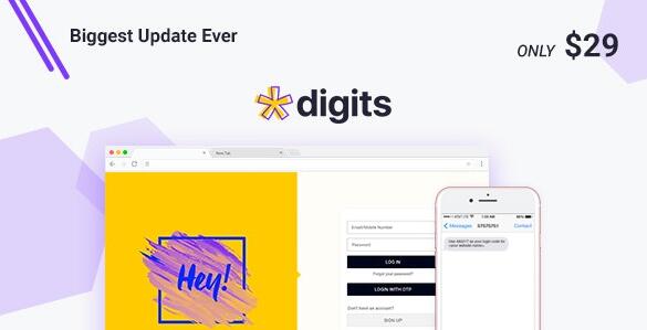 Digits v7.5.0.5 破解版+ Addons – WordPress手机注册登录插件插图