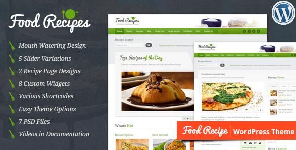 Food Recipes v4.0.5 – WordPress食谱主题插图