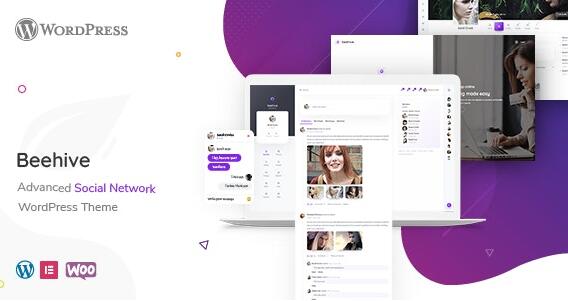 Beehive v1.4.5 – WordPress社交网络主题插图