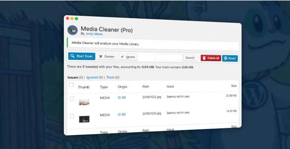 Media Cleaner Pro v6.7.6破解版（已汉化）– WordPress媒体库无用文件清理插件插图