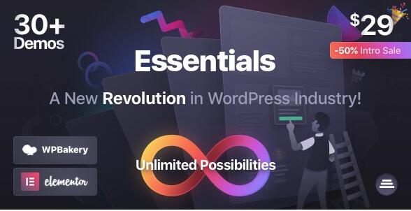 Essentials v3.1.3破解版（已汉化） – WordPress多用途主题插图