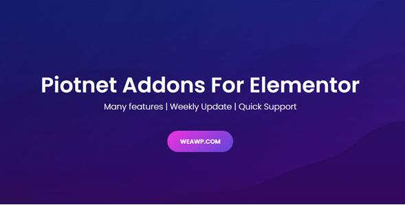 Piotnet Addons Pro For Elementor Pro v7.1.43（已汉化）插图