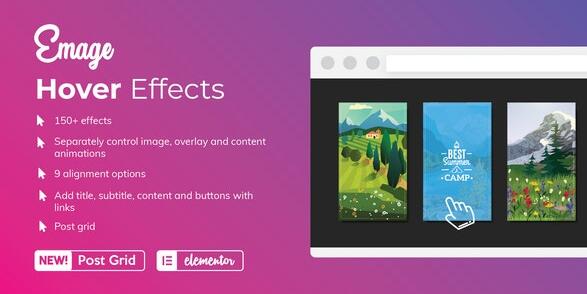 Emage – Elementor 4.5.1的图像悬停效果破解版插图