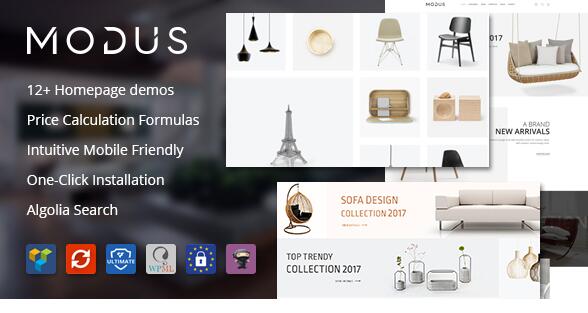 Modus v2.0.7 – 现代家具WooCommerce主题插图