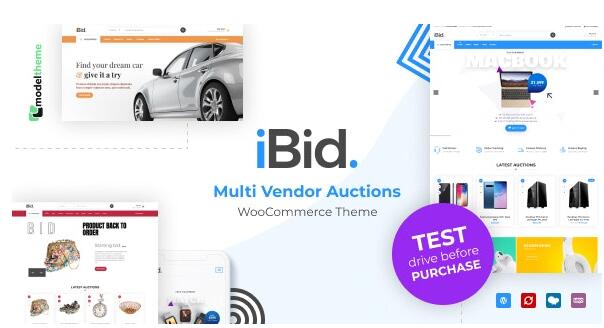 iBid v4.1（已汉化） – 多供应商拍卖WooCommerce主题插图