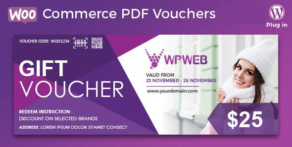 WooCommerce PDF Vouchers v4.9.3（已汉化） - WooCommerce PDF凭证插件插图