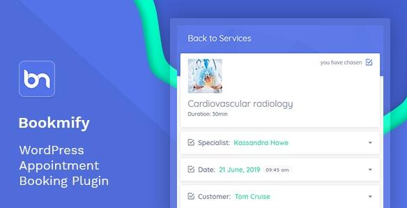 Bookmify v1.4.9 – WordPress预约预订插件