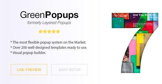 Green Popups v7.49（已汉化） – WordPress弹出窗口插件
