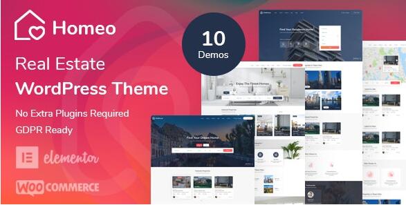 Homeo v1.2.35 – WordPress房地产主题