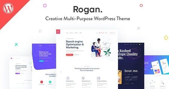Rogan v1.7.5 –适用于代理商，Saas，产品组合的创意多用途WordPress主题