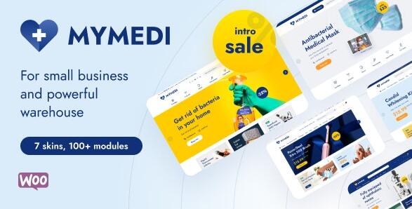 MyMedi v1.3.7内置激活版（已汉化） –响应式WooCommerce WordPress主题插图