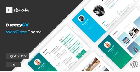 BreezyCV 1.6.0破解版 - WordPres 简历主题插图
