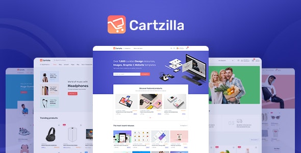 Cartzilla v1.0.23 - WordPres数字商店主题插图