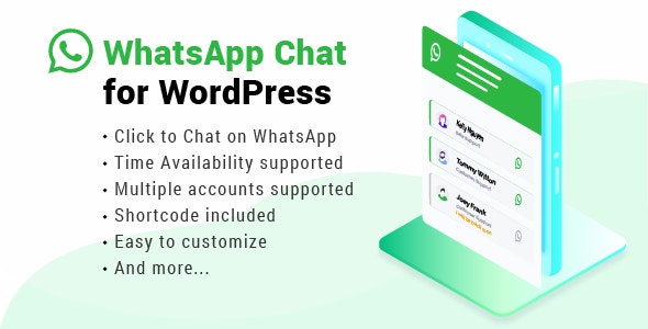 WhatsApp Chat WordPress v3.6.8（已汉化） - WordPress聊天插件插图