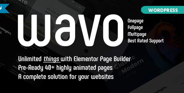 Wavo v2.1.9破解版 - WordPress公司主题插图