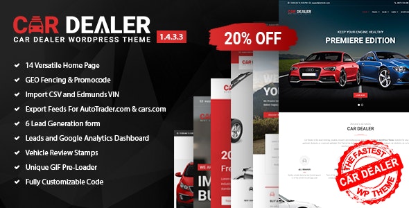 Car Dealer v6.0.5破解版 – WordPress汽车响应式主题插图