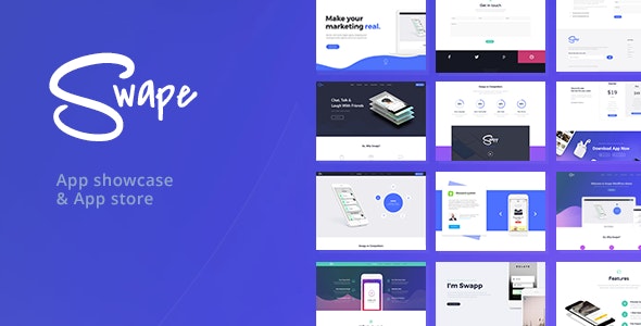 Swape v2.0 – App Showcase和App Store WordPress主题插图